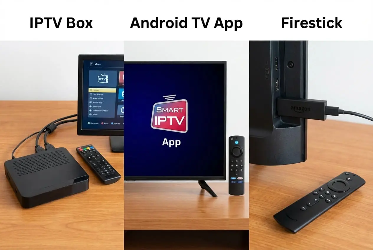 Comparison Between IPTV Box and App-Only IPTV Subscription explained Comparison between IPTV box and app-only IPTV subscription