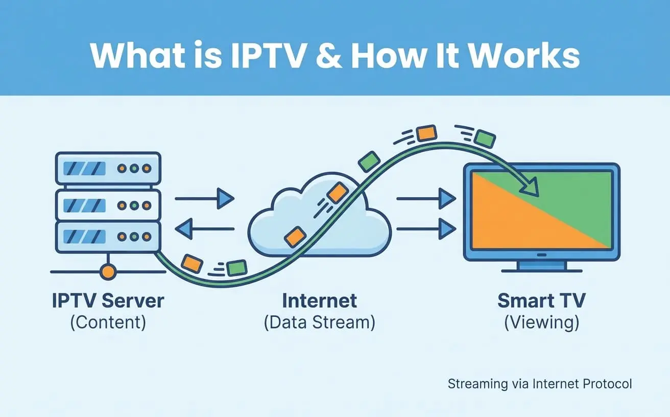 What IPTV Is and How Internet Protocol Television Works Explanation of what IPTV is and how internet protocol television works
