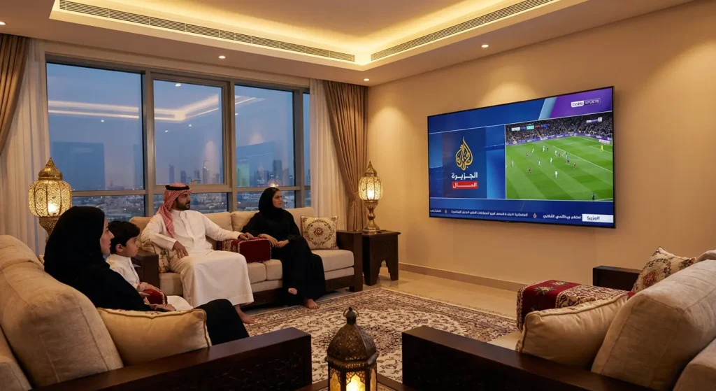 Best IPTV Saudi Arabia streaming setup on smart TV with live channels