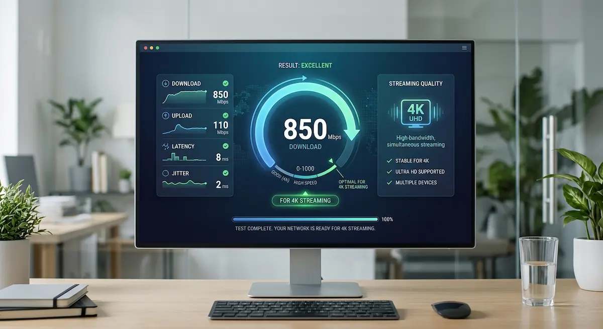 Internet speed required for IPTV streaming HD 4K