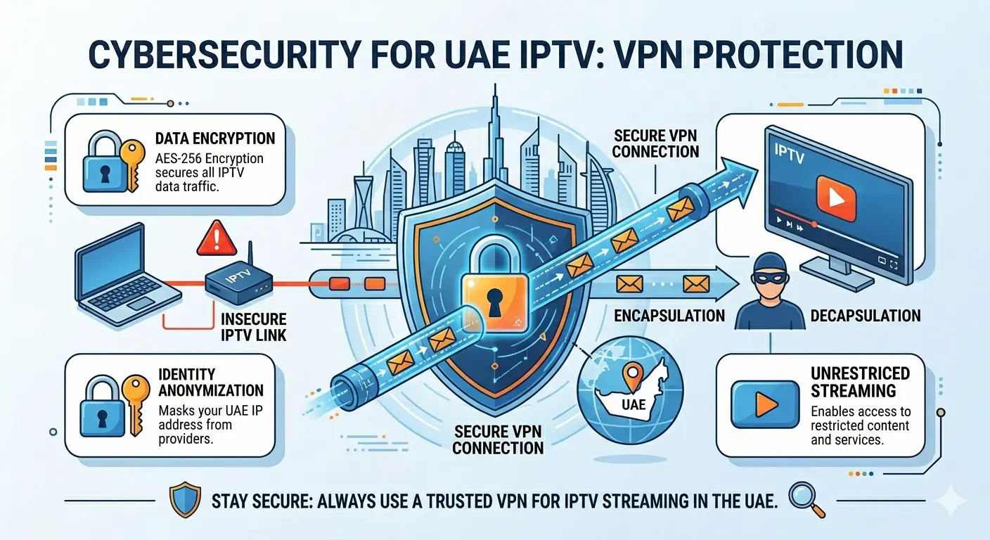 IPTV security and VPN protection in UAE for safe streaming