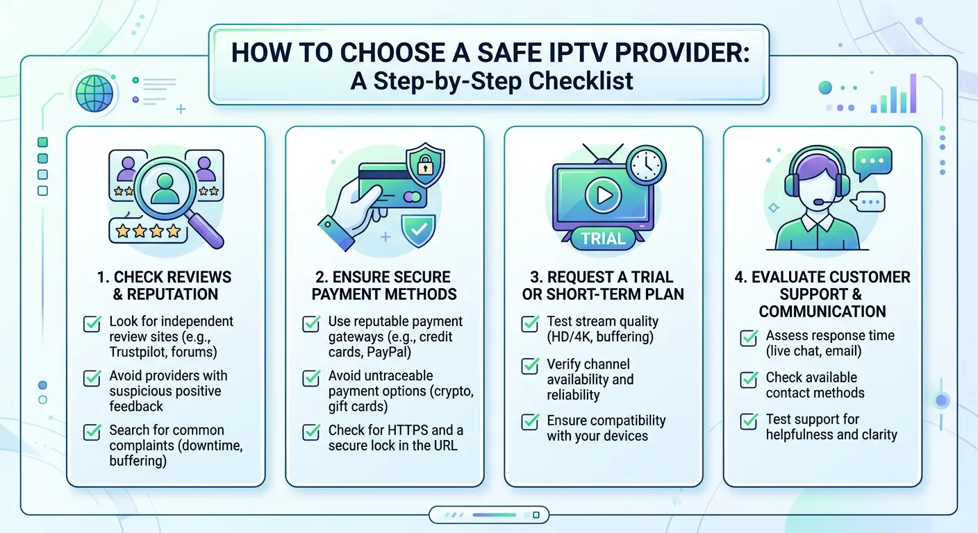 how to choose a safe IPTV provider in Dubai