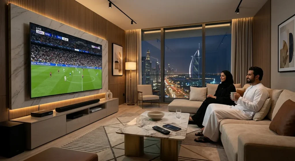 beIN Sports IPTV setup on Smart TV in UAE
