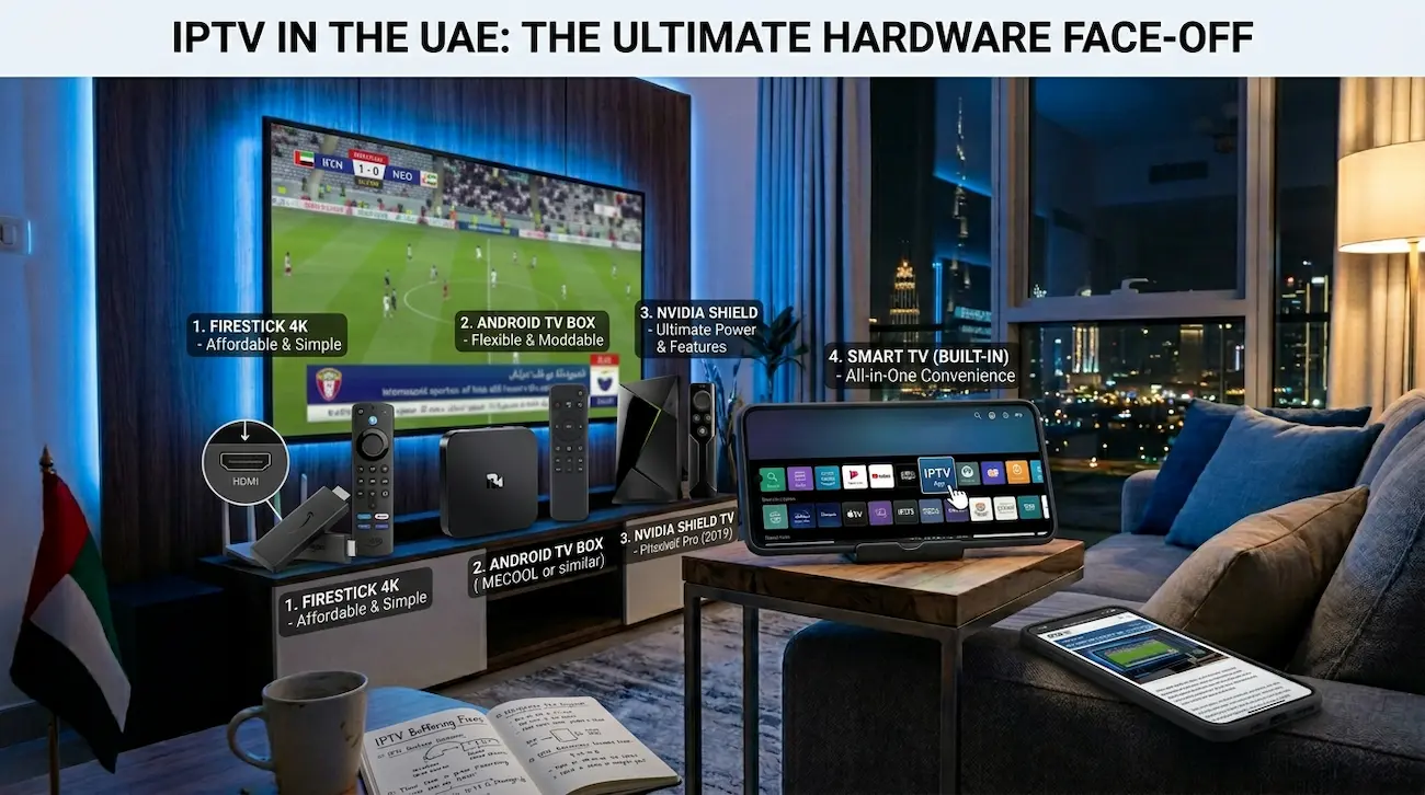 Best streaming devices for stable IPTV in UAE