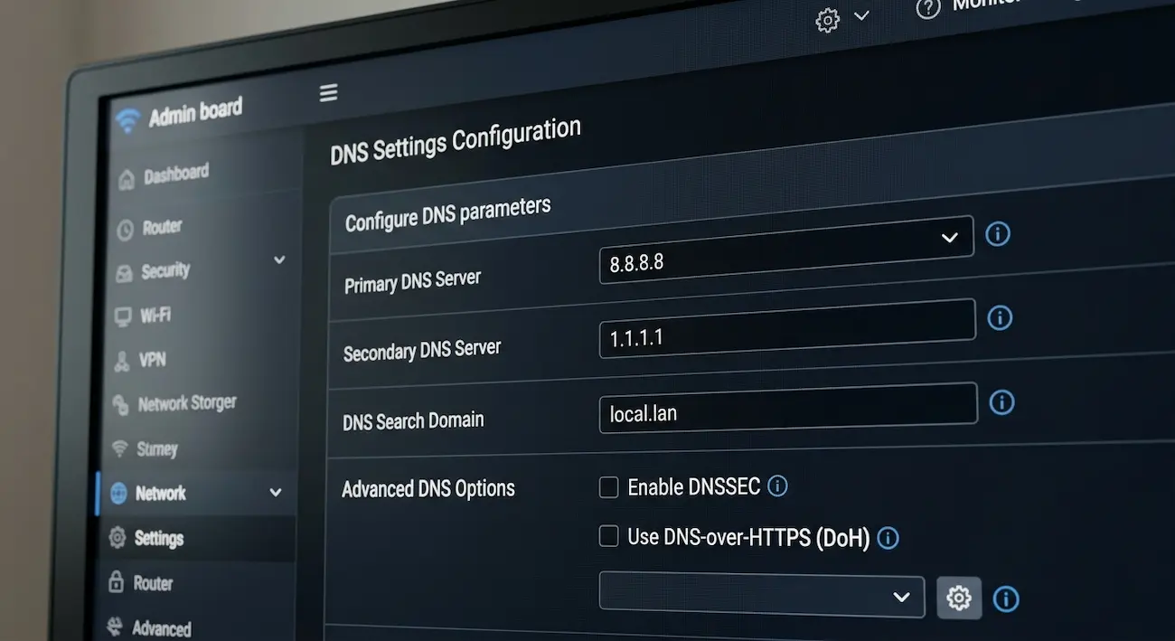 Changing DNS settings to fix IPTV on Etisalat