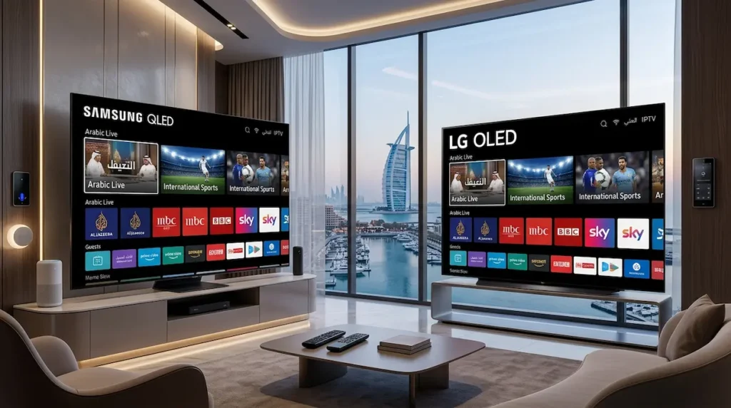 IPTV setup on Samsung and LG Smart TV in UAE