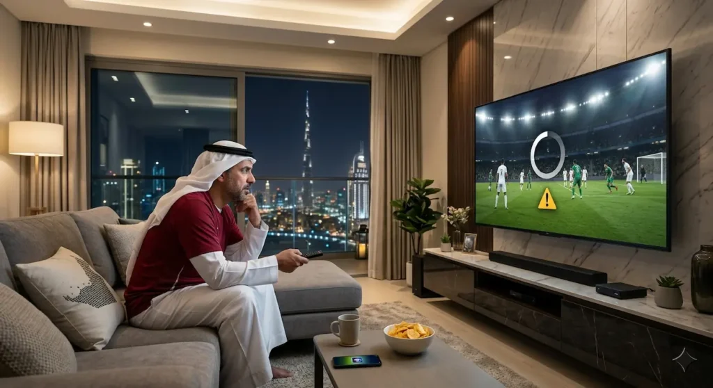 IPTV disconnecting during sports while watching live football in UAE