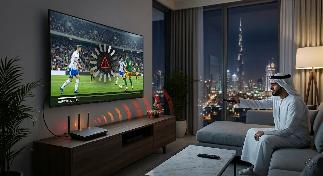 Weak WiFi connection causing IPTV streaming problems